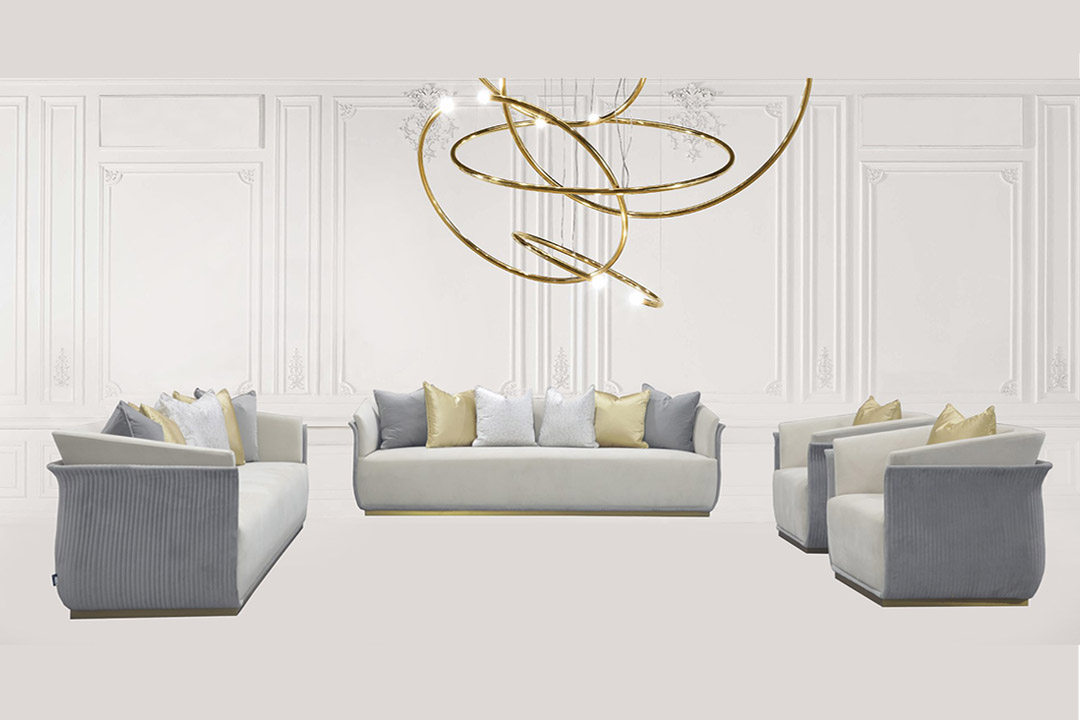 Modern 5 piece sofa set U-792A 