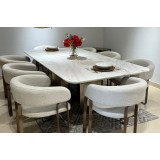 white dining table, 300 x 120 x 75 cm CT-1006