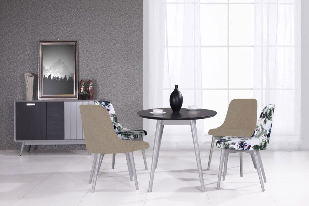 Modern dining table with 6 chairs LDS-055