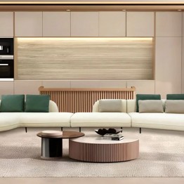 Modern corner sofa set (left) HD-23074