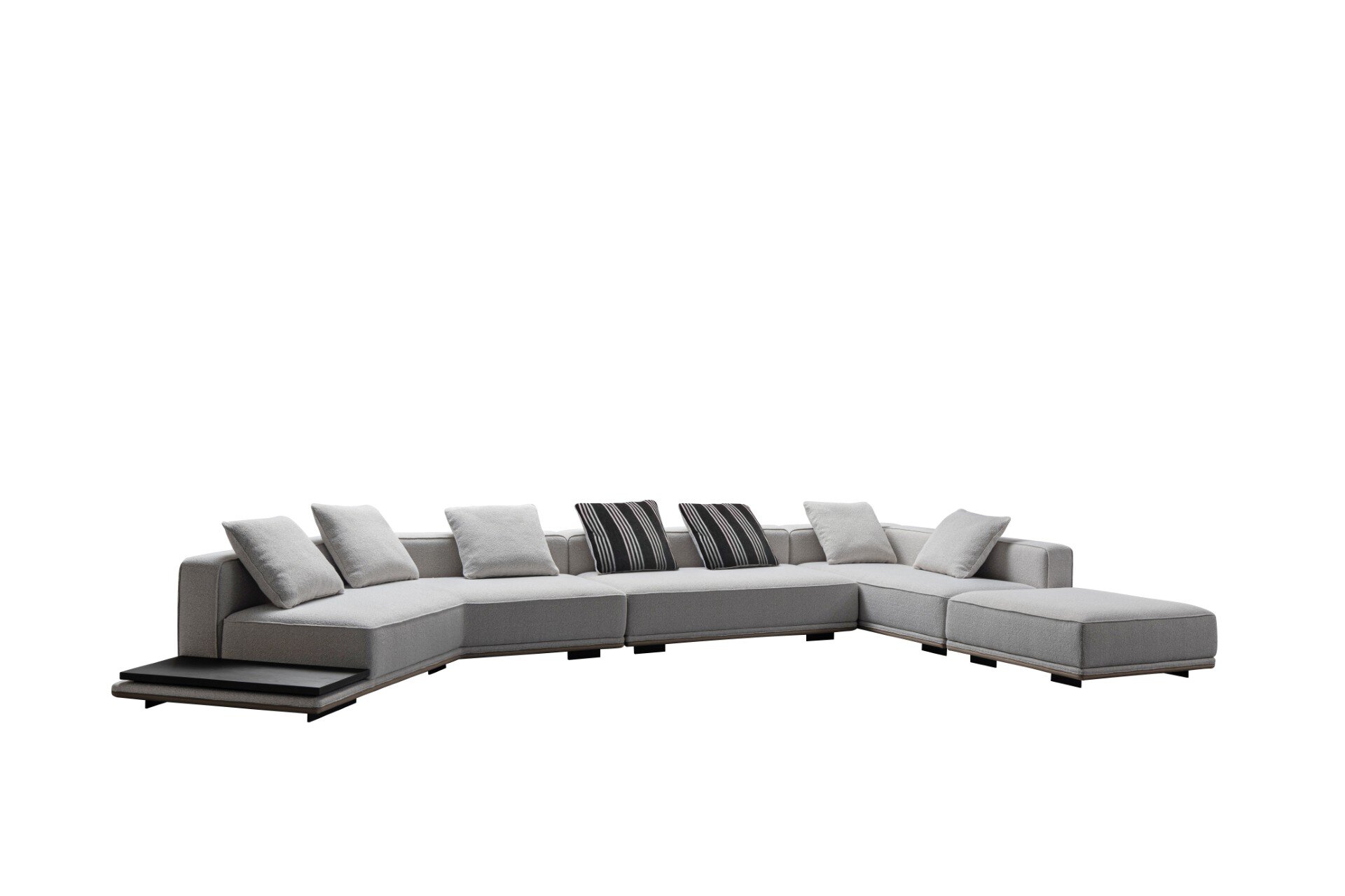 Modern corner sofa set (left) + Ottoman XF-562