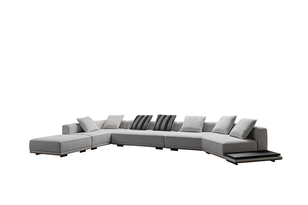 Modern corner sofa set (right) + Ottoman XF-562