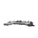 Modern corner sofa set (right) + Ottoman XF-562