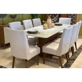 Dining table with 8 chairs modern Solana