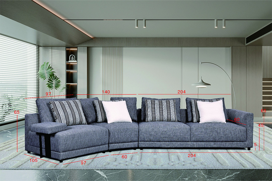 Modern corner sofa set (left) YL-2343