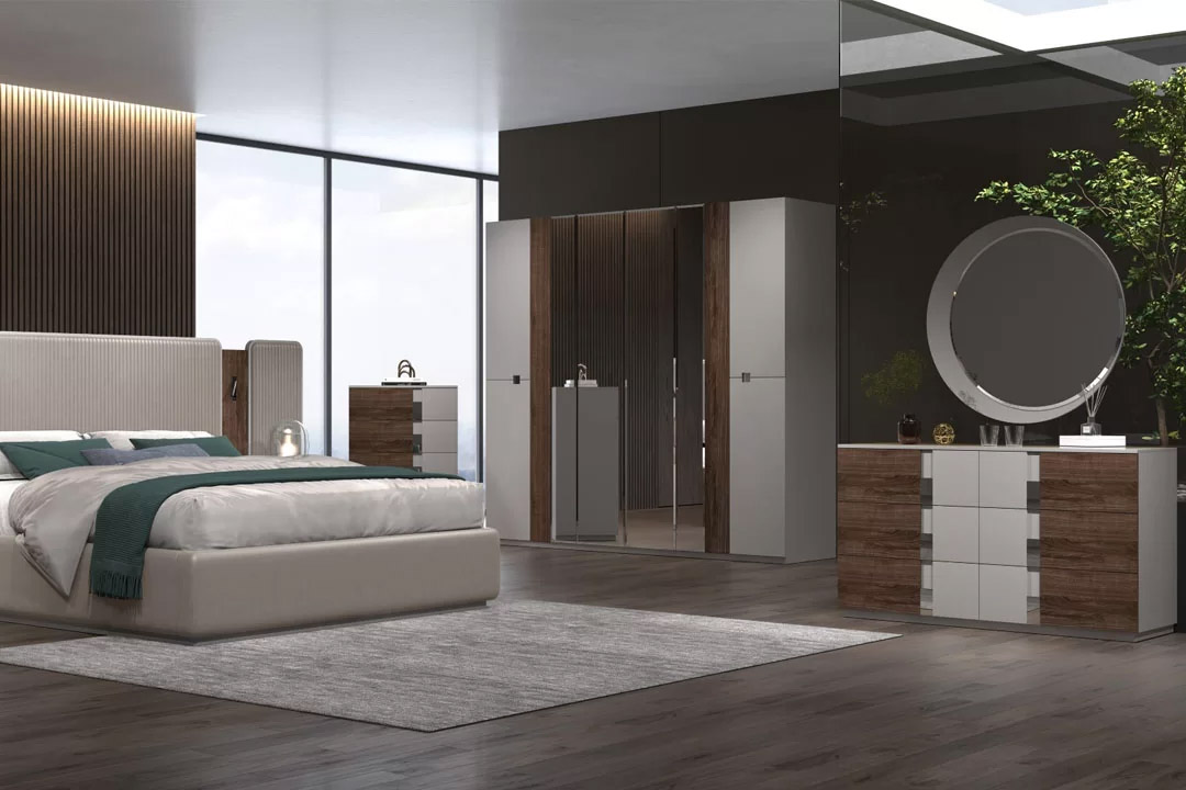 Modern bedroom 8 door wardrobe, 247