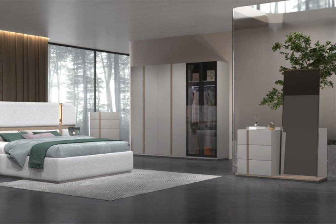 Modern bedroom 6 door wardrobe 341