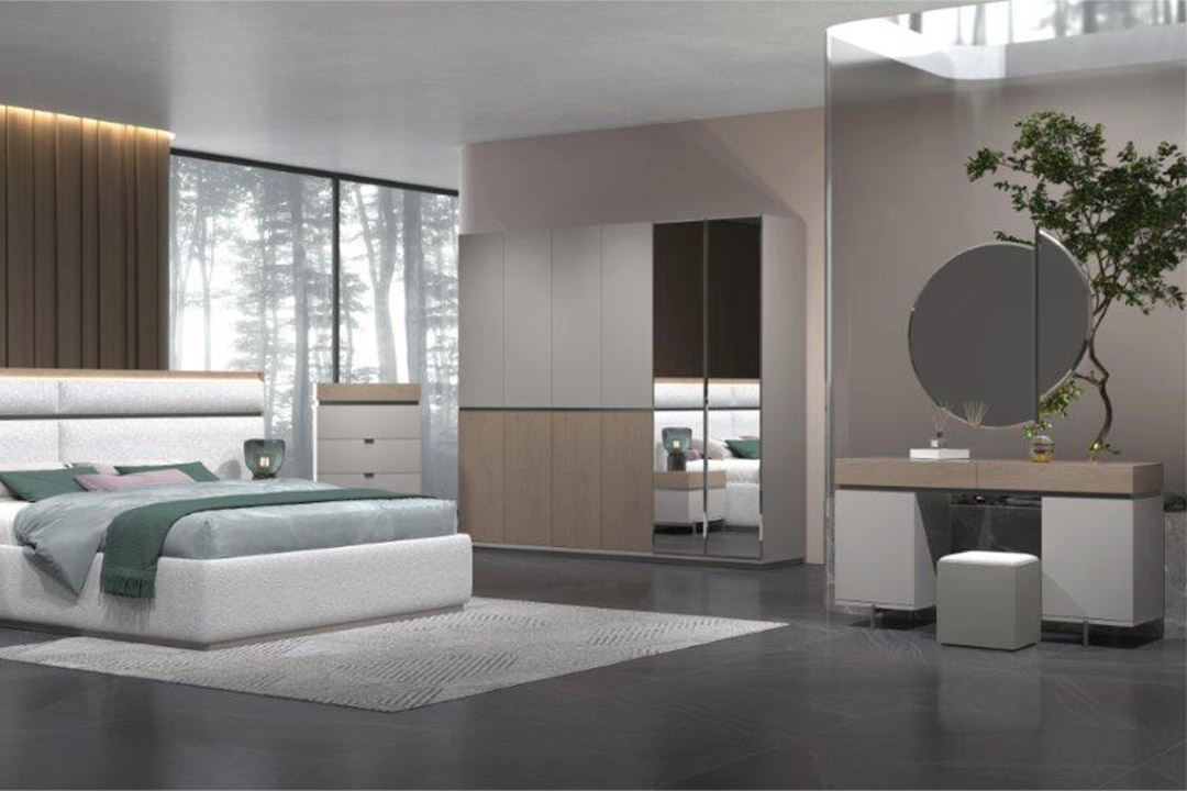 Modern bedroom 6 door wardrobe 350