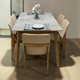 Dining table with 6 chairs modern BT-011