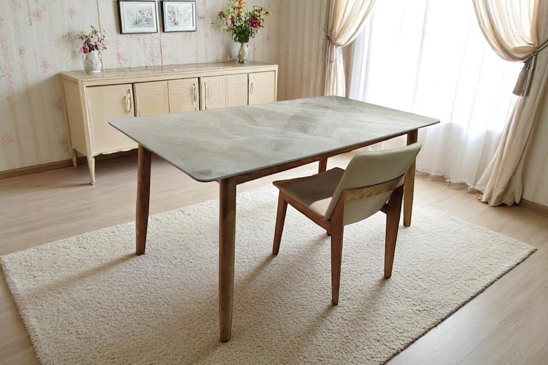 Dining table with 6 chairs modern BT-011