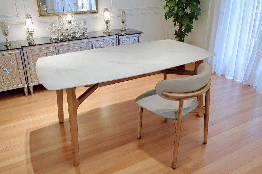 Dining table with 6 chairs modern Y056