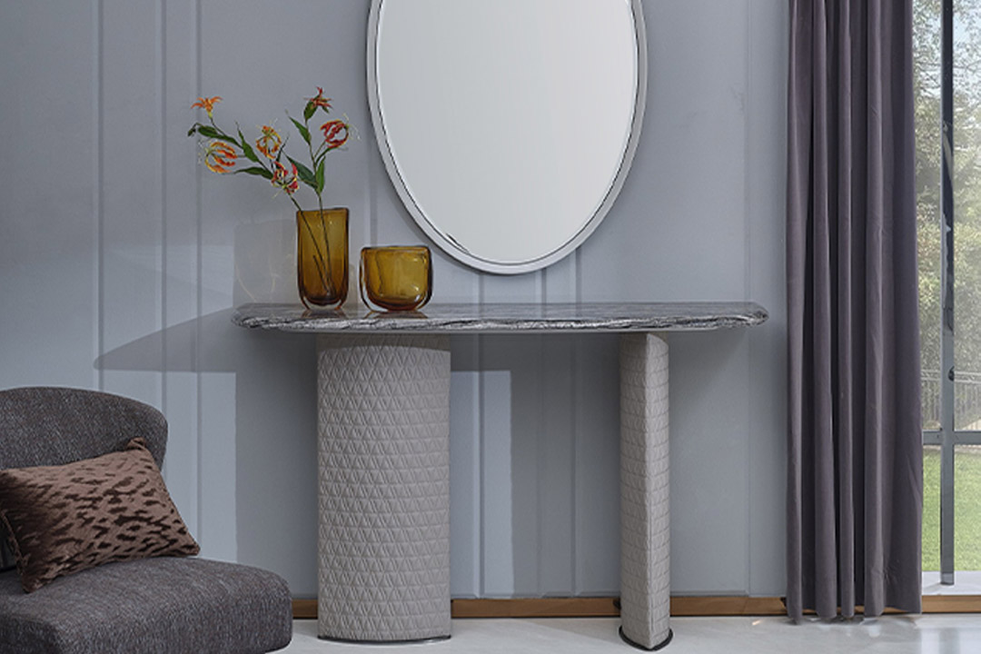 Console with modern mirror 6003