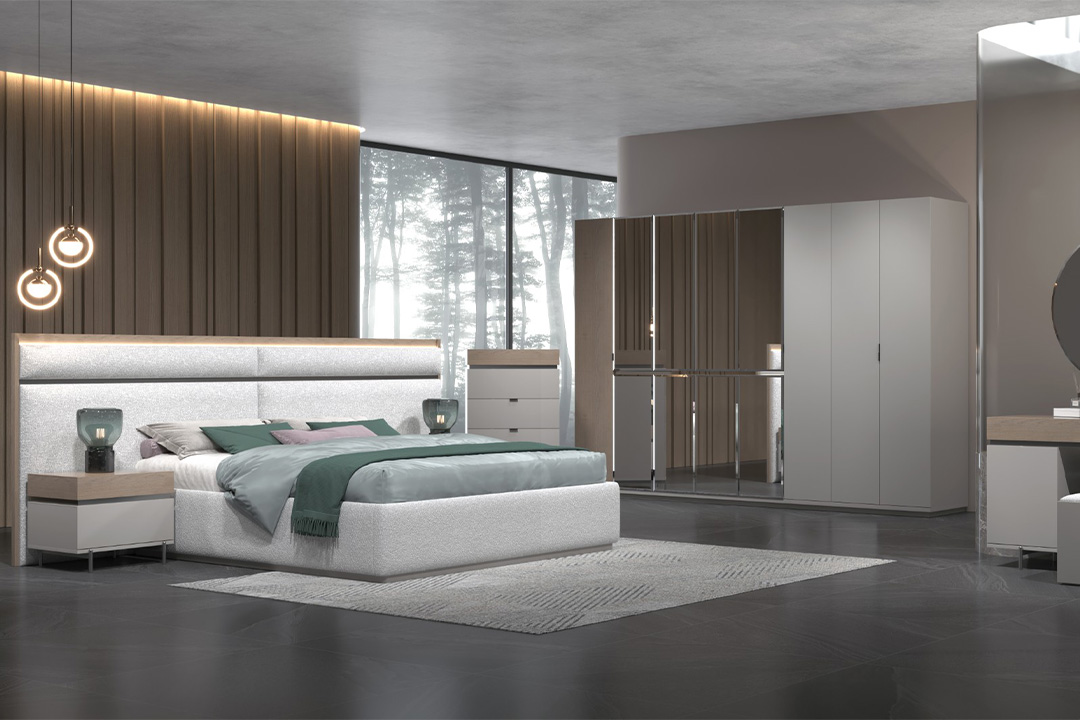 Modern bedroom 8 door wardrobe 350