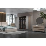 Modern bedroom 8 door wardrobe 340