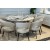 Round dining table 10 chairs + modern buffet 305