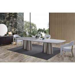 Modern dining table 10 CH + buffet mirror 307