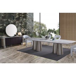 Modern dining table 10 CH + buffet mirror 307