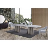 Modern dining table 8 CH + buffet mirror 307