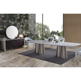 Modern dining table 8 CH + buffet mirror 307