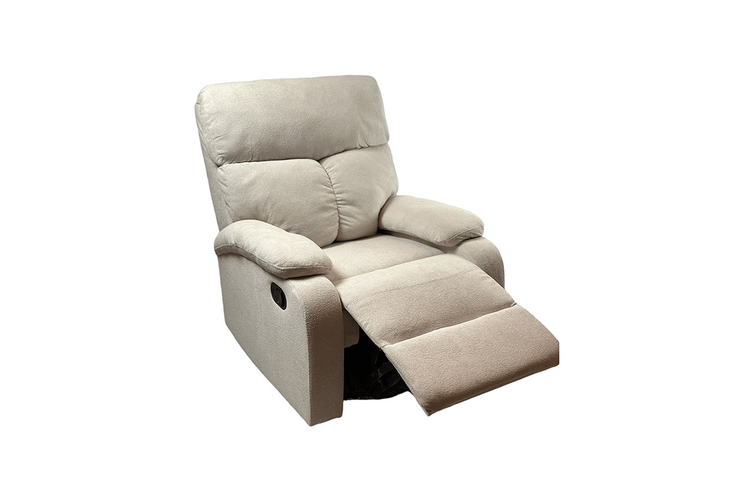 Beige recliner chair T-01