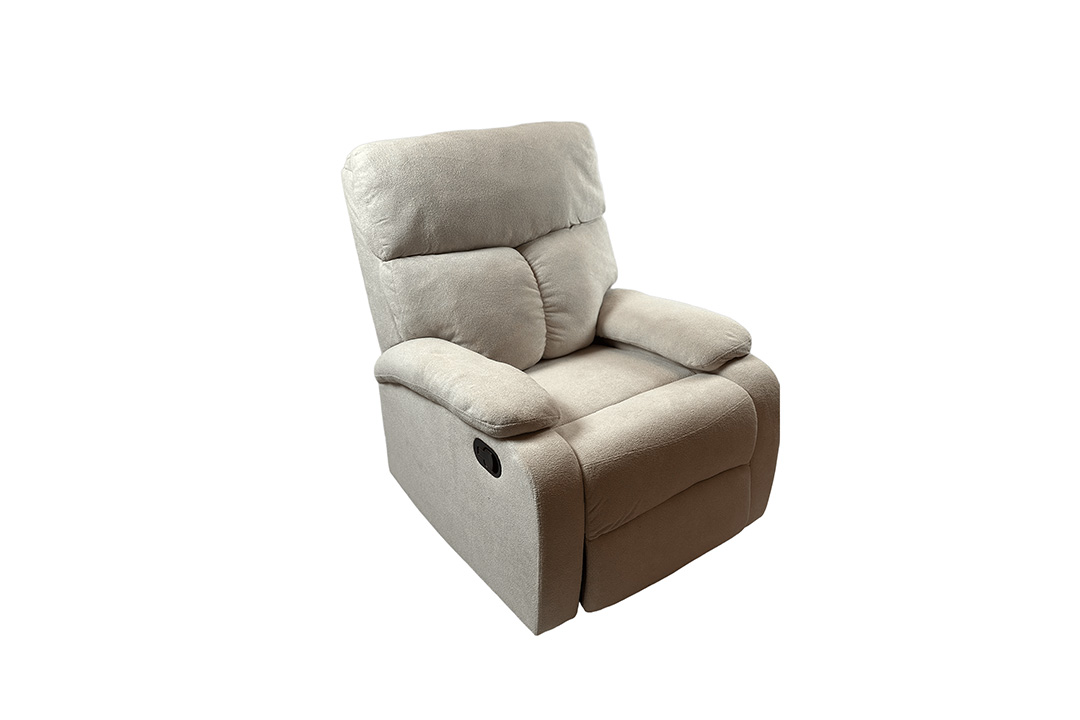 Beige recliner chair T-01