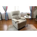 Beige recliner chair T-01