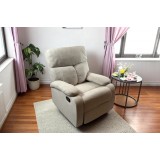 Beige recliner chair T-01