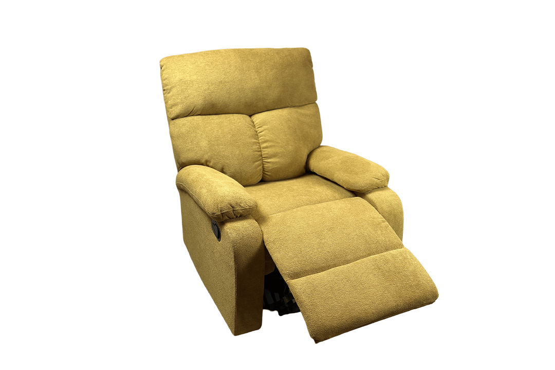 Yellow recliner chair T-01