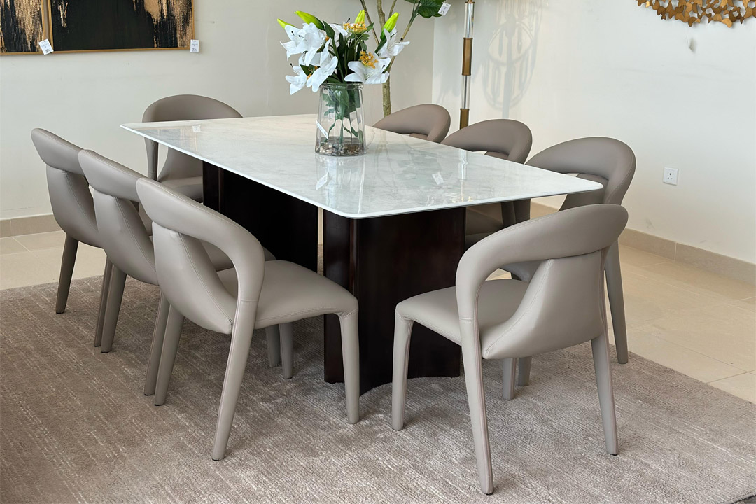 Modern dining table 6 CH T-6109