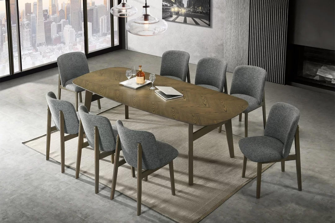 Modern dining table with 10 chairs MIT-3202-5