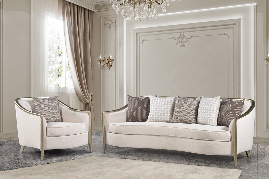 New Classic Sofa Set 4 Pieces H-168