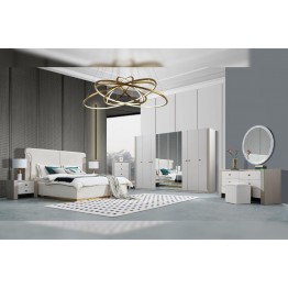 Modern bedroom, 8-door wardrobe 370