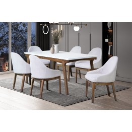 Dining table with 6 chairs modern Ella