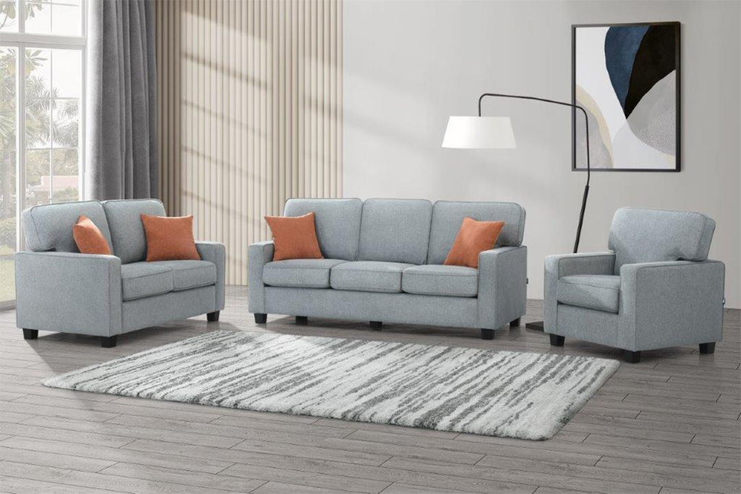 American model sofa set 3 pieces, Cotton