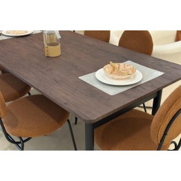 Dining table with 8 chairs modern DT-BF4 (LAR14-Orange)
