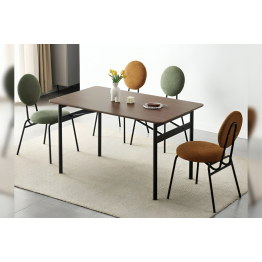 Dining table with 8 chairs modern DT-BF4 (LAR23-Green)