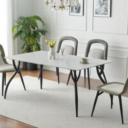Dining table with 6 chairs modern DT-BF12