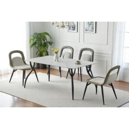 Dining table with 6 chairs modern DT-BF12