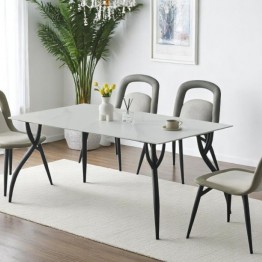 Dining table with 6 chairs modern DT-BF12