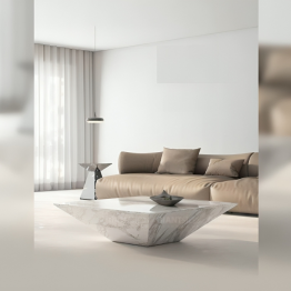 طاولة  مفرد (مستطيل) مودرن ابيض PA-2