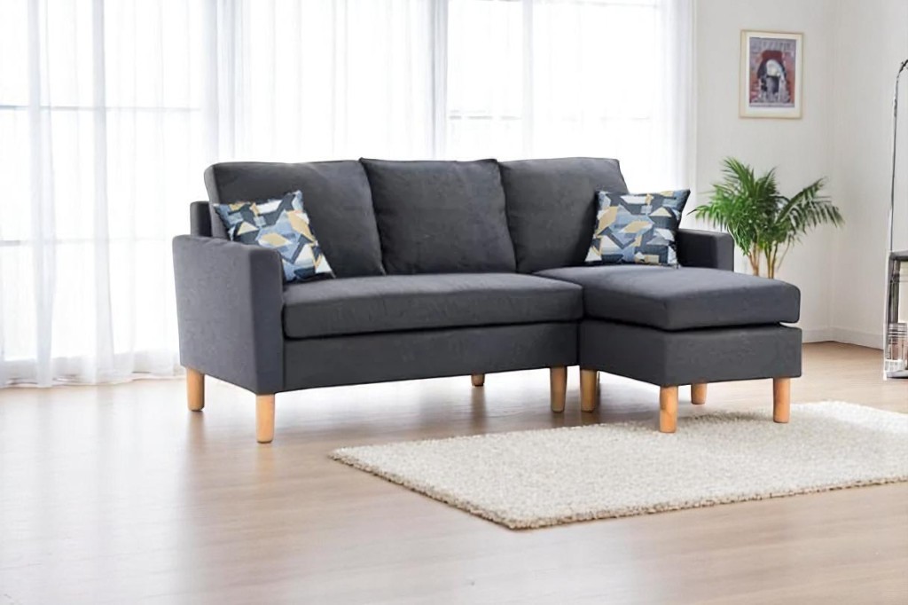 Modern Grey Corner Sofa Set C-001