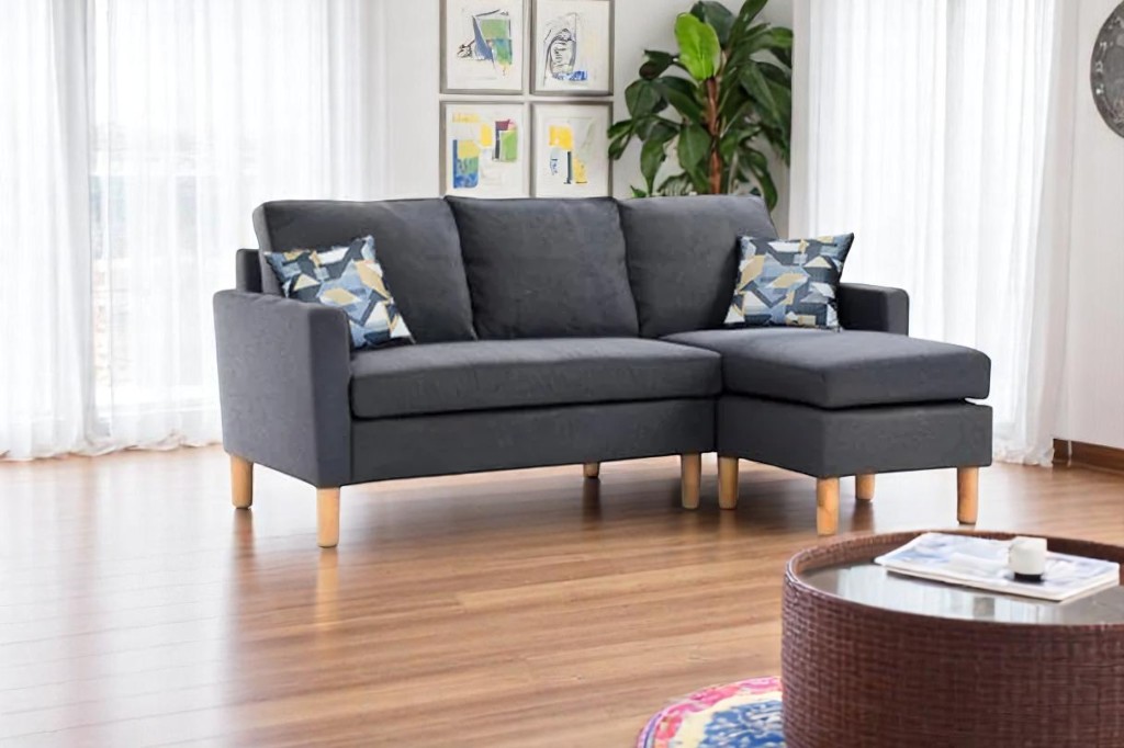 Modern Grey Corner Sofa Set C-001