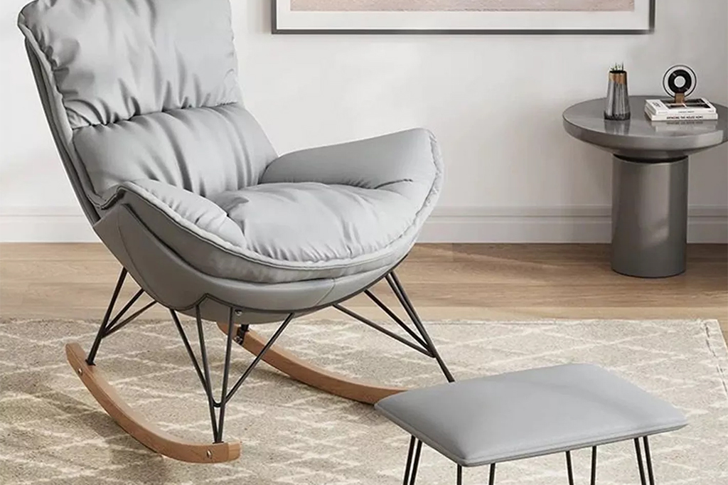 Gray rocking chair Y-01