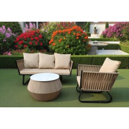  outdoor seating 3 piece set with a single table 93