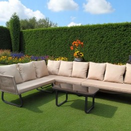 Corner Outdoor Seating Set with Table Set A-001