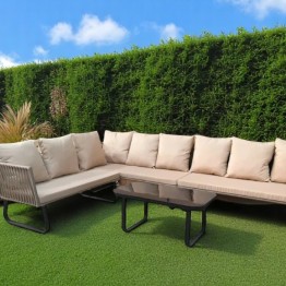 Corner Outdoor Seating Set with Table Set A-001