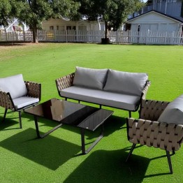outdoor seating 3 piece  set with a single table 97