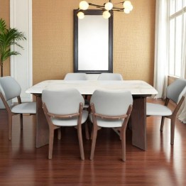 Dining table with 6 chairs modern T-66/S16