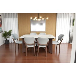 Dining table with 6 chairs modern T-66/S16