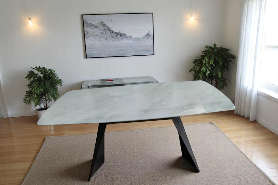 Dining table (75*100*200) modern B-9076